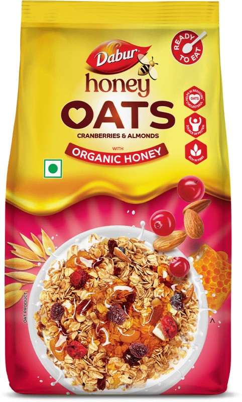 Dabur Honey Oats Cranberries & Almonds With Organic Honey Box(500 G)