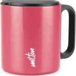 Milton Auriga Steel Mug Wide Mouth For Easy Cleaning, Sturdy Handle, Hot And Cold Stainless Steel Coffee Mug(210 Ml)