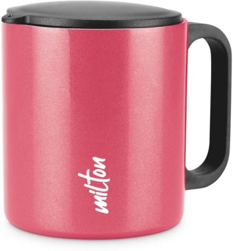 Milton Auriga Steel Mug Wide Mouth For Easy Cleaning, Sturdy Handle, Hot And Cold Stainless Steel Coffee Mug(210 Ml)