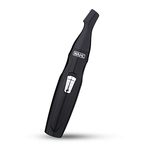 Wahl 5608-524 Cordless Mini Groomsman Grooming 3 In 1 Trimmer; 3 Taatchments: Nose Trimmer, Reciprocating Head, Precision Detailer; Rinseable Blades; Black