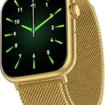 Fire-Boltt Lumos 48.5Mm (1.91 Inch) Display, Bt Call, Steel Design, 100+ Sports Modes Smartwatch(Gold-M Strap, Free Size)