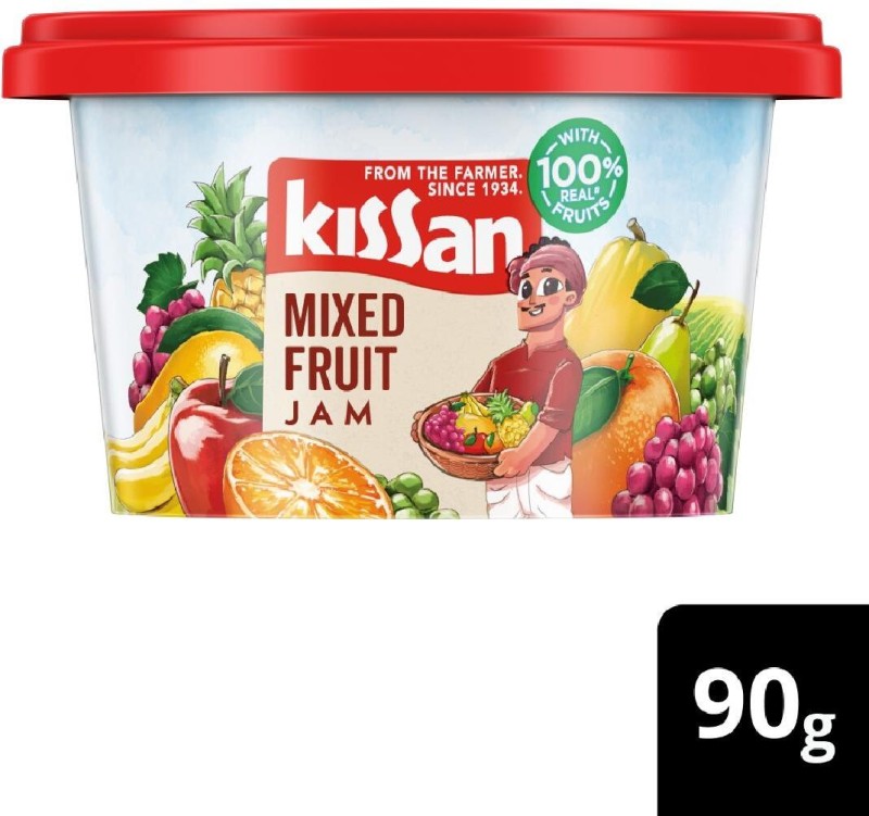 Kissan Jam Mix Fruit Tub 90 G