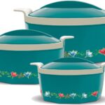 Milton Elegance Pack Of 3 Thermoware Casserole Set(395 Ml, 750 Ml, 1350 Ml)