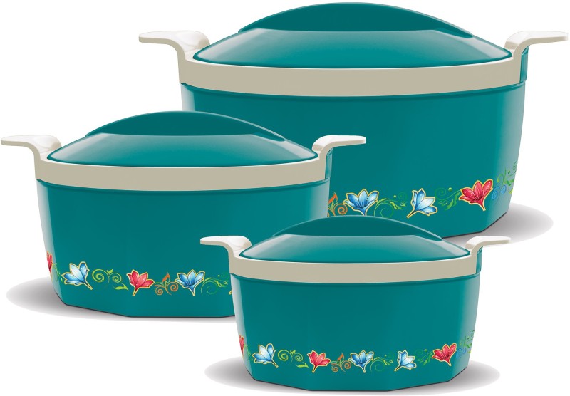 Milton Elegance Pack Of 3 Thermoware Casserole Set(395 Ml, 750 Ml, 1350 Ml)