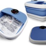 Lifelong Llm810 Foldable Foot Spa With 8 Manual Massage Rollers & Digital Panel Massager(Blue)