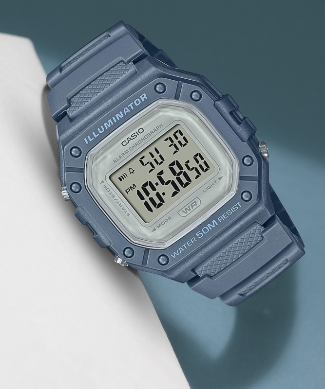 Casio W-218Hc-2Avdf Youth Digital Watch  – For Men & Women