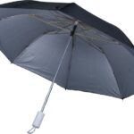 Ashoka 2 Fold Manual Open Polyester Men/Women Uv Protection Monsoon/Rainy& Sun Umbrella Umbrella(Black)