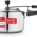 Classic Essentials Aluminium Pressure Cooker | Isi Certified Inner Lid Pressure Cooker 3 L Inner Lid Pressure Cooker(Aluminium)