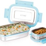 Attro Click Eat Junior Sleek & Compact Airtight 2 Containers Lunch Box(790 Ml)