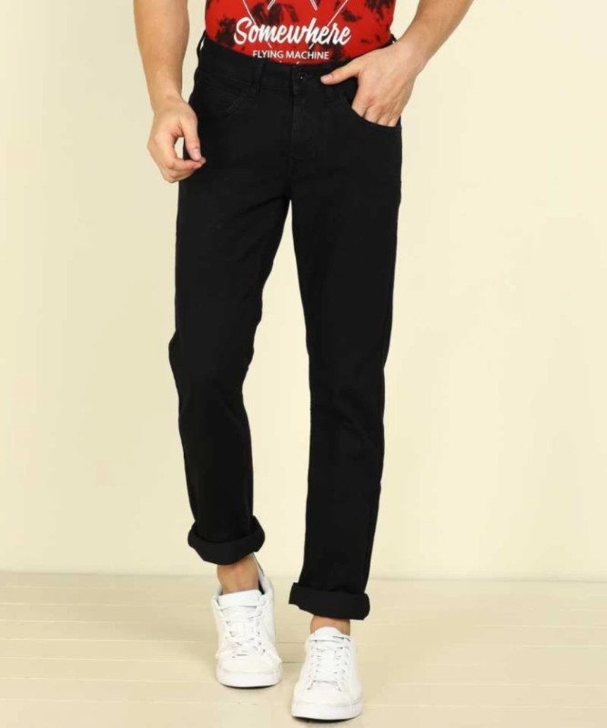 Camfits Slim Men Black Jeans