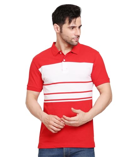 Scott International Men’S Rich Cotton Regular Fit Striper Polo T-Shirt | T-Shirts For Men | Collar T Shirts | Polo T Shirts For Men | Tshirt For Men Stylish | Men’S Tshirt | Half Sleeves T Shirt