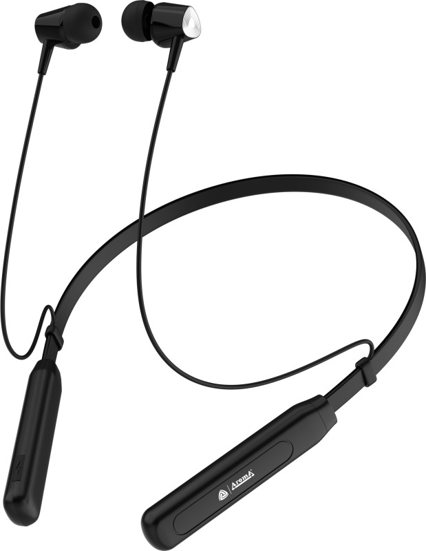 Aroma Nb119 Pro Belief Upto 48H Playtime* Fast Charging, Dual Pairing Neckband Bluetooth(Midnight Black, In The Ear)