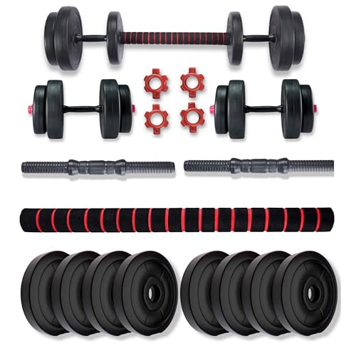 Bullar Pvc Dumbbells Set And Fitness Kit For Men And Women Whole Body Workout With Connector Rod (30 Kg)