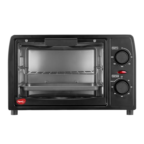 Pigeon Oven Toaster Grill 14 Liters Otg| 900 Watts| Toast, Grill, Bake & Roast | Heat Resistant Tempered Glass| Black