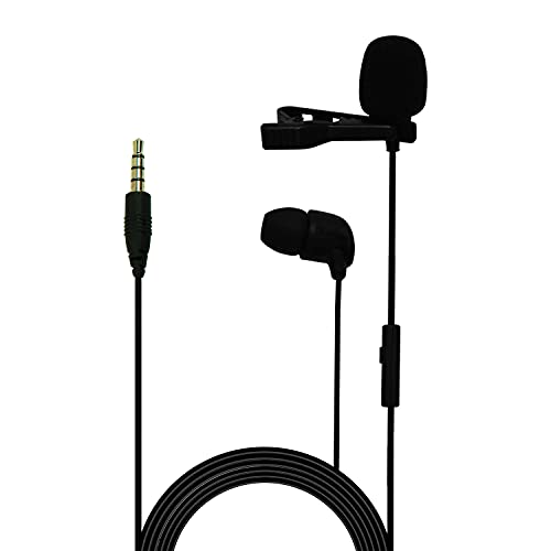 Jbl Commercial Cslm30 Auxiliary Omnidirectional Lavalier Microphone With Earphone For Calls, Conferences And Monitoring