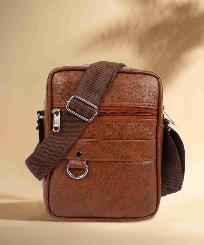 Tufh Men & Women Brown Messenger Bag(Pack Of: 2)