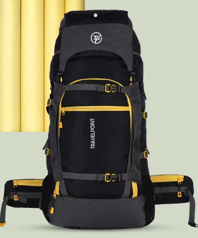 Travel Point Waterproof Trekking Bag Hikking Backpack For Travel & Outdoor Rucksack  – 60 L(Black)