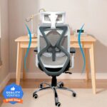 Nice Furniture Chair, Office Chair, Chair For Study, Computer Chair, Revolving Chair Mesh Office Executive Chair(Blue, Optional Installation Available)