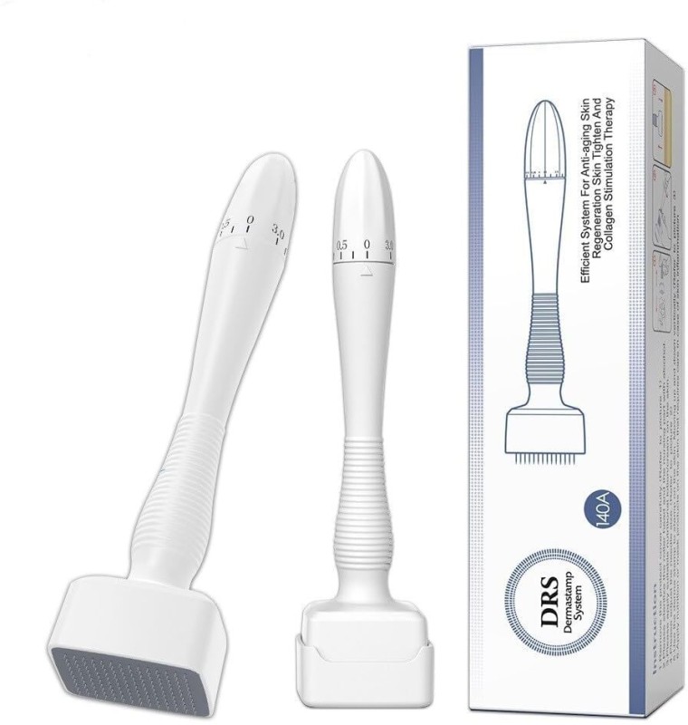 Jm Seller Derma Stamp Adjustable 0~3Mm 100 Microneedles- For Hair, Beard Growth, Skin Care(30 G)