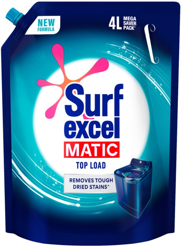 Surf Excel Matic Top Load Liquid Detergent Refill Pouch Multi-Fragrance Liquid Detergent(4 L)