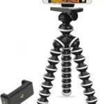 Tygot 13 Inch Flexible Gorillapod Tripod With Mobile Attachment For Dslr, Action Cameras & Smartphones Tripod, Tripod Kit(Black/White, Supports Up To 1 Kg)