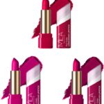 Mila Beauté Matte Longwear Lipstick Combo For Woman|Up To 8 Hrs Stay|Enriched With Vitamin E(Shekh Hasina, Pin Up Plum, Touch Of Spice, 12.6 G)