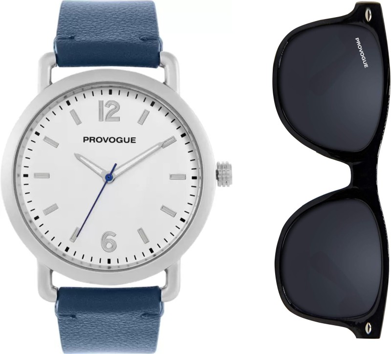 Provogue Sk-Pg-4059-Blue-Sgcmb Premium Watch & Sunglasses Combo – Perfect Gift Set Analog Watch  – For Men