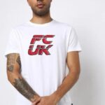 French Connection Typography Men Round Neck White T-Shirt