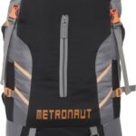 Metronaut Adventure Series Hiking/Camping/Travel Bag With Rain Cover Rucksack  – 65 L(Black)