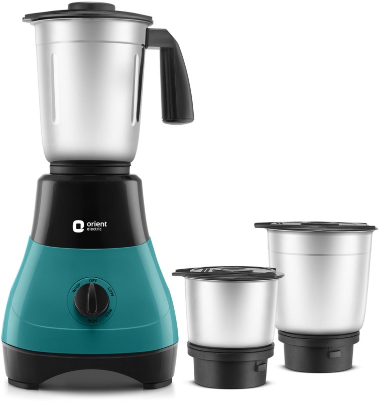 Orient Fineblend 500 W Mixer Grinder(Mgfb50Bb3 | 3 Jars | Blue And Black)