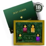 Just Herbs Handcrafted Royal Collection Non Alcoholic Long Lasting Fragrance Set Of 4 Floral Attar(Spicy)