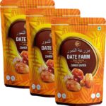 Date Farm Zahidi Luxury & 100% Natural Khajur, Boosts Immunity, Arabian Wet Dates(3 X 500 G)