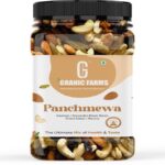 Granic Farms Mix Dry Fruits | Panchmeva | Almond|Cashew|Dates|Black Raisin|Green Raisin|(500 G)