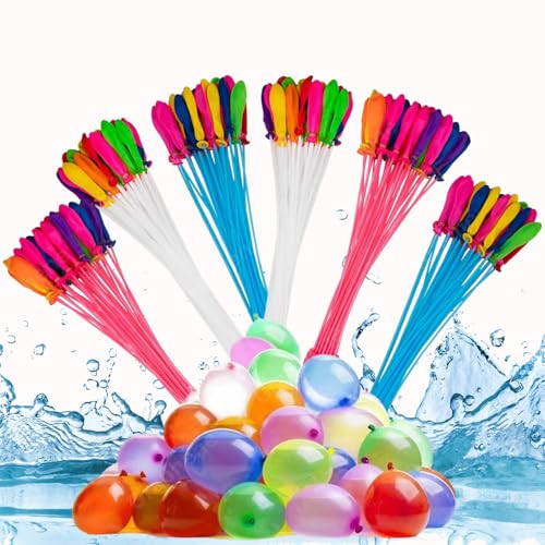 Graphene Set Of 6 Bunch 222 Holi Magic Water Balloons/Multicolor Automatic Fill And Tie Magic Water Balloons For Holi- Quick Fill, Easy Tie, No Mess, Fun For Kids (222 Balloons)
