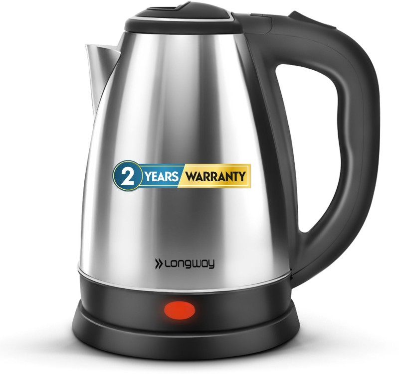 Longway Kestro 1500 W With Stainless Steel Body For Boiling, Making Tea, Coffee, Soup Electric Kettle(1.5 L, Silver)