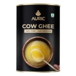 Auric Lab Certified Cow Ghee – 100% Pure And Natural – Desi Ghee – Highly Nutritious – Helps Keep Your Heart Healthy – Boost Immunity & Energy 1 Litre Tin Pack