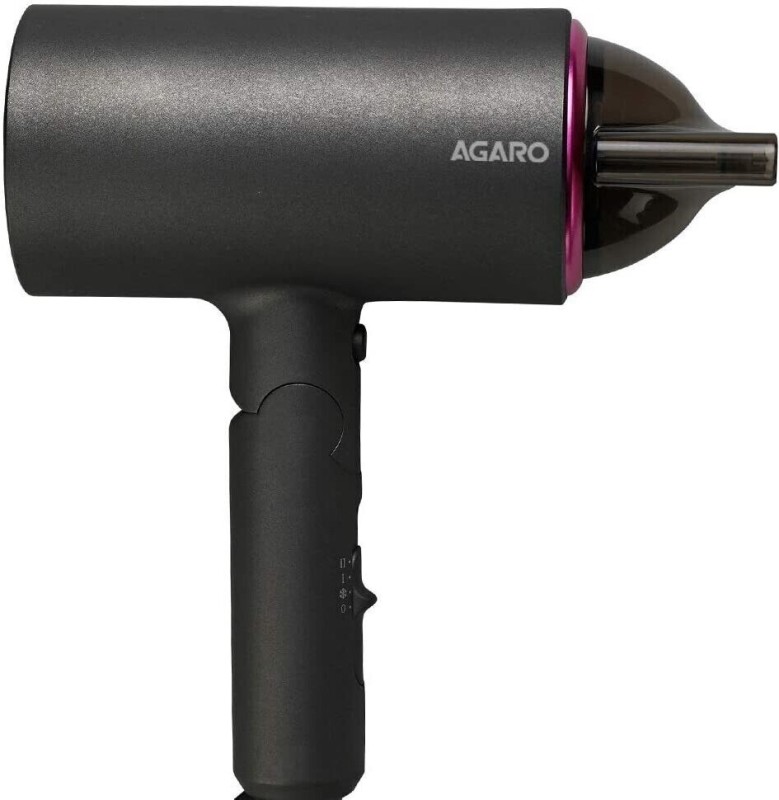 Agaro 3 Temperature Settings & Cool Shot Button Hair Dryer(1400 W, Black)