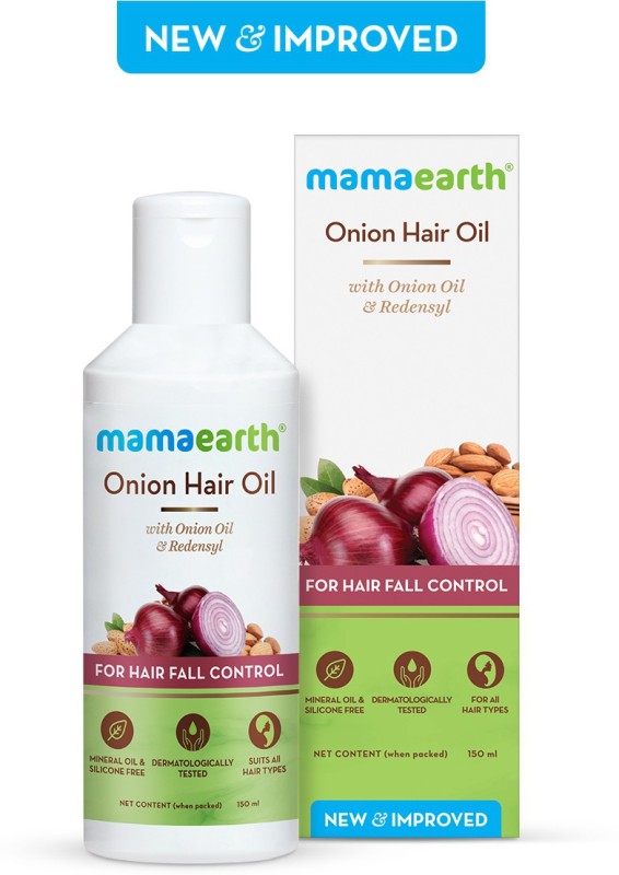 Mamaearth Onion Oil For Hair Regrowth Hair Oil(150 Ml)