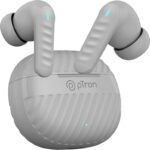 Ptron Bassbuds Nova – Ai Enc 4 Mics, 40Hrs Playback, Deep Bass, 50Ms Low Latency Bluetooth(Grey, True Wireless)