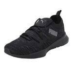 Puma Mens Flyer Runner Engineered Knit Black-Asphalt Running Shoe – 11Uk (37999303)