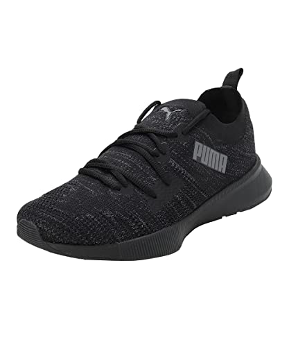 Puma Mens Flyer Runner Engineered Knit Black-Asphalt Running Shoe – 11Uk (37999303)