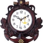 Big Bang Creations Analog 31 Cm X 24 Cm Wall Clock(Red, With Glass, Standard)