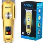 Vgr V-290 Professional Hair Clipper With Led Display Trimmer 120 Min  Runtime 4 Length Settings(Gold)