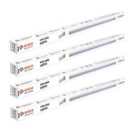 Bajaj Ivora 20W Led Tubelight | 2000 Lm Led Tubelight | Round Led Batten (White, Pack Of 4) | Rechargeable | 3.5 Kv Surge Protection | High Led Enhance | 1 Year Warranty