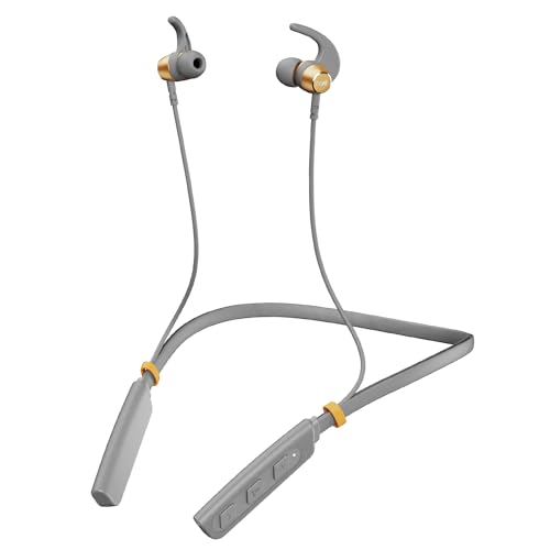 Boat Rockerz 235 Pro Wireless Bluetooth Neckband Earphone, Upto 20 Hrs Of Playtime, Beast Mode, Low Latency, Ipx5 Water & Sweat Resistance, Enx Technology, Bluetooth V5.2(Ash Grey)