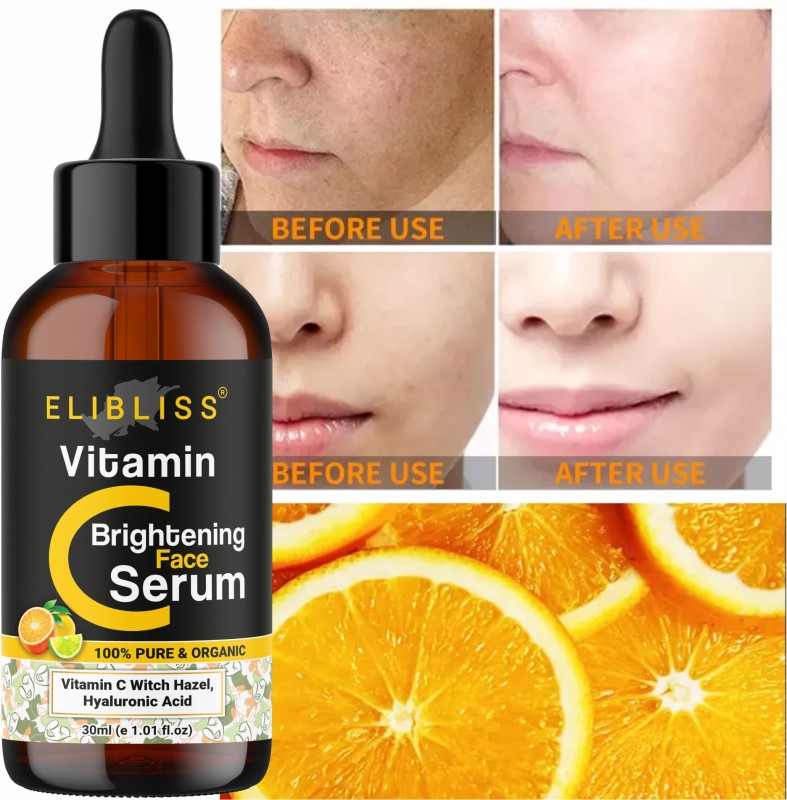 Elibliss Vitamin C Face Serum | For Clear And Brighter Skin | Reduces Dark Spots(30 Ml)