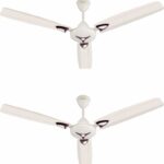 Candes Star 3 Star 1200 Mm 3 Blade Ceiling Fan(Energy Saving | Ivory | Pack Of 2)