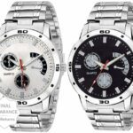 Praizy Black & Silver Dial Boys Analog Watch  – For Men