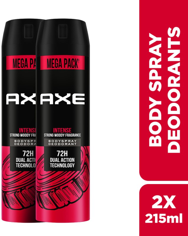 Axe Intense Body Spray  –  For Men(215 Ml, Pack Of 2)