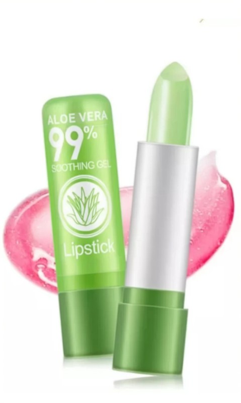 Earthcon Aloevera Natural Crayon Lipstick(Pink, 10 G)